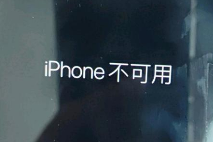 巨野苹果服务网点分享锁屏界面显示“iPhone 不可用”如何解决 